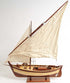 34" Unfinished Wood Hand Painted Model Boat