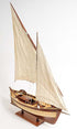 34" Unfinished Wood Hand Painted Model Boat