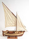 34" Unfinished Wood Hand Painted Model Boat