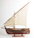 33" Unfinished Wood Hand Painted Model Boat