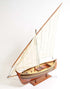 33" Unfinished Wood Hand Painted Model Boat