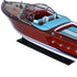 10" Unfinished Wood Hand Painted Model Boat