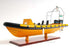 13" Unfinished Wood Hand Painted Model Boat