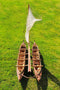 52" Unfinished Wood Hand Painted Model Boat