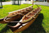 52" Unfinished Wood Hand Painted Model Boat