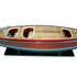 17" Unfinished Wood Hand Painted Model Boat