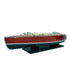 17" Unfinished Wood Hand Painted Model Boat