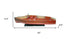 9" Unfinished Wood Hand Painted Model Boat