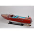 10" Unfinished Wood Hand Painted Model Boat