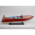 10" Unfinished Wood Hand Painted Model Boat