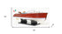 8" Unfinished Wood Hand Painted Model Boat