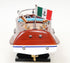 8" Unfinished Wood Hand Painted Model Boat
