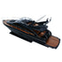 11" Unfinished Wood Hand Painted Model Boat