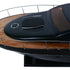 11" Unfinished Wood Hand Painted Model Boat