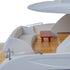 15" Unfinished Wood Hand Painted Model Boat