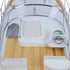 15" Unfinished Wood Hand Painted Model Boat