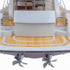 15" Unfinished Wood Hand Painted Model Boat
