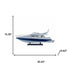 15" Unfinished Wood Hand Painted Model Boat