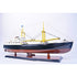 12" Unfinished Wood Hand Painted Model Boat