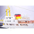 12" Unfinished Wood Hand Painted Model Boat