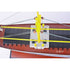 12" Unfinished Wood Hand Painted Model Boat