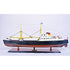 12" Unfinished Wood Hand Painted Model Boat