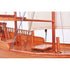 18" Unfinished Wood Hand Painted Model Boat