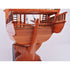 18" Unfinished Wood Hand Painted Model Boat