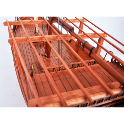 18" Unfinished Wood Hand Painted Model Boat