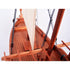 18" Unfinished Wood Hand Painted Model Boat