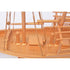 11" Unfinished Wood Hand Painted Model Boat