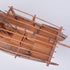 11" Unfinished Wood Hand Painted Model Boat
