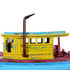 13" Unfinished Wood Hand Painted Model Boat