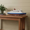 14" Unfinished Wood Hand Painted Model Boat