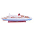 14" Unfinished Wood Hand Painted Model Boat