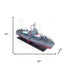 17" Unfinished Wood Hand Painted Model Boat