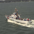 17" Unfinished Wood Hand Painted Model Boat