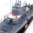 17" Unfinished Wood Hand Painted Model Boat