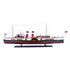 11" Unfinished Wood Hand Painted Model Boat