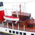 11" Unfinished Wood Hand Painted Model Boat
