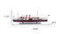 11" Unfinished Wood Hand Painted Model Boat