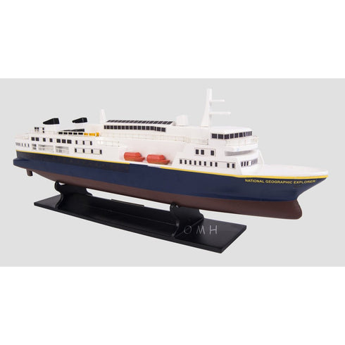 5" Unfinished Wood Hand Painted Model Boat