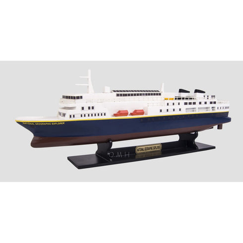 5" Unfinished Wood Hand Painted Model Boat