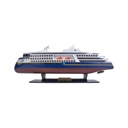 4" Unfinished Wood Hand Painted Model Boat