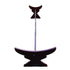20" Unfinished Wood Hand Painted Model Boat