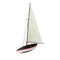 67" Unfinished Wood Hand Painted Model Boat