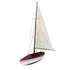 67" Unfinished Wood Hand Painted Model Boat