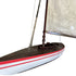67" Unfinished Wood Hand Painted Model Boat