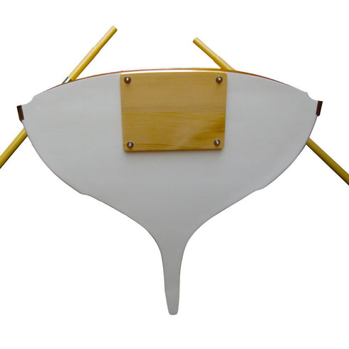 30" Unfinished Wood Hand Painted Model Boat