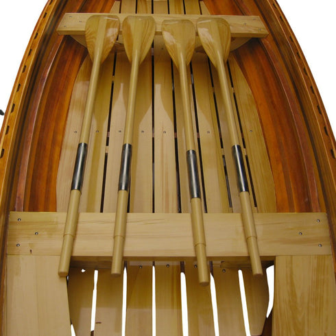 30" Unfinished Wood Hand Painted Model Boat